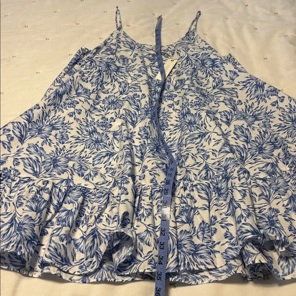 Olivaceous babydoll mini dress with spaghetti straps -size Medium - NWT - Picture 9 of 9